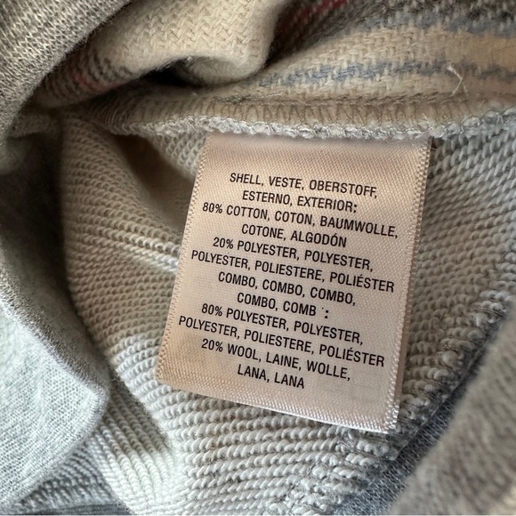 ANTHROPOLOGIE Saturday Sunday
Plaid White Red Wool Front Cotton
Crewneck women M - Picture 8 of 10